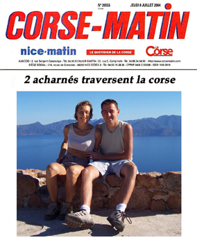 Corse-Matin : due testardi attraversano la Corsica...